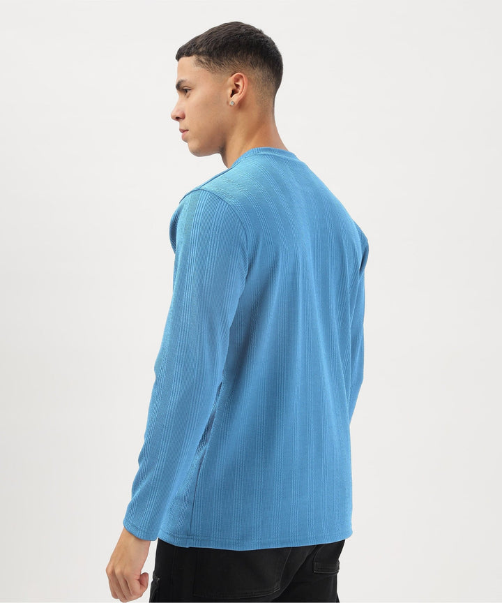 Men's Solid Full Sleeve Regular Fit T-Shirt