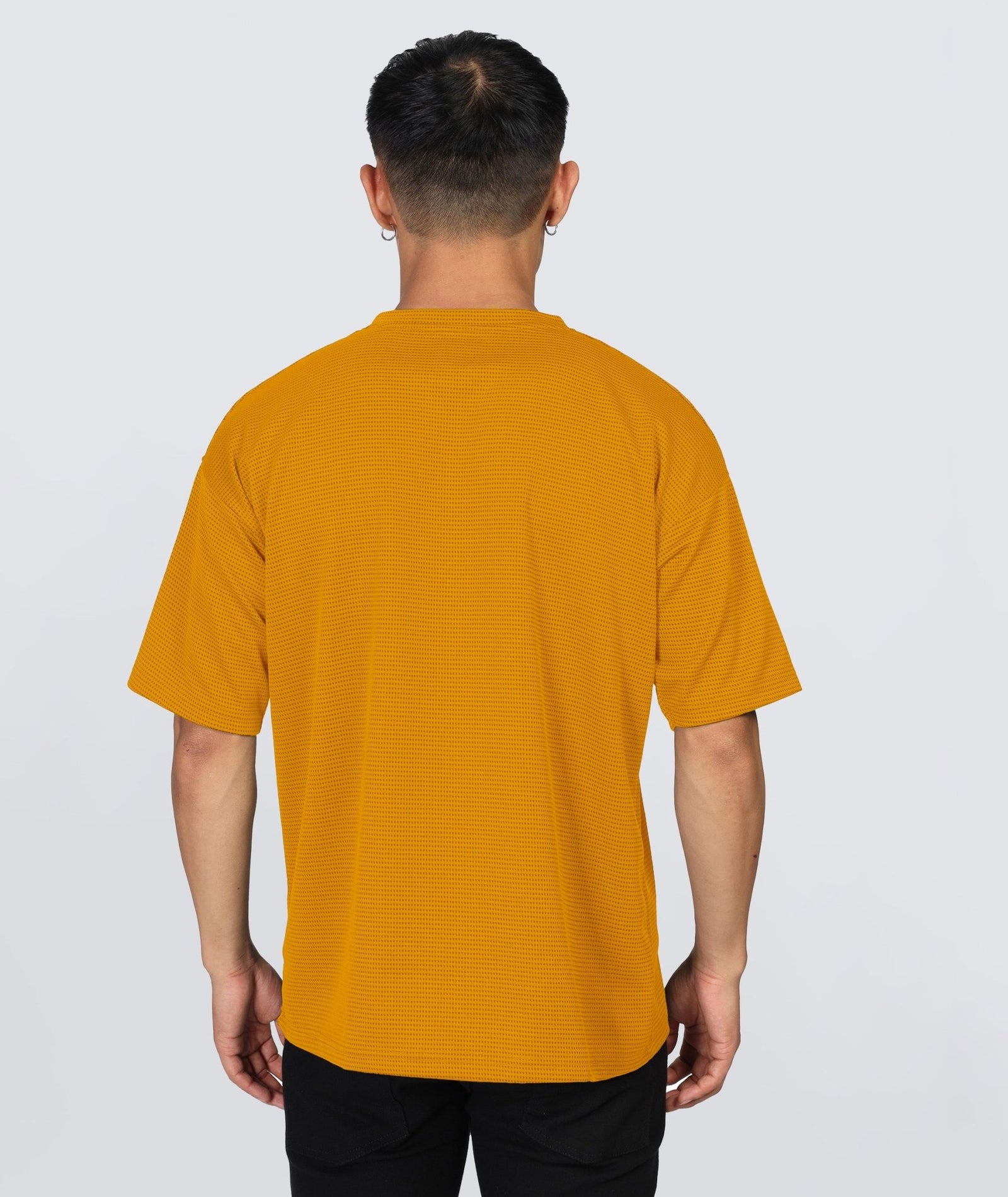 Men's Oversized Dotted Drop Shoulder T-Shirt