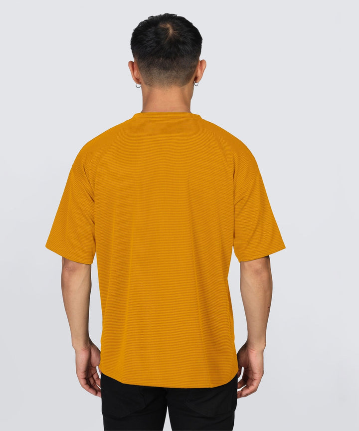 Men's Oversized Dotted Drop Shoulder T-Shirt