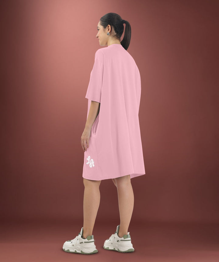 Womens Oversized Drop Shoulder T-Shirt with Side Pockets