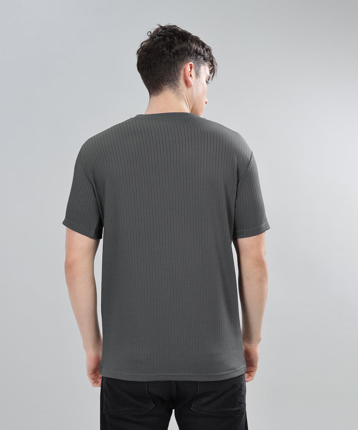 Men's Poly cotton Half Sleeve Solid T-Shirt