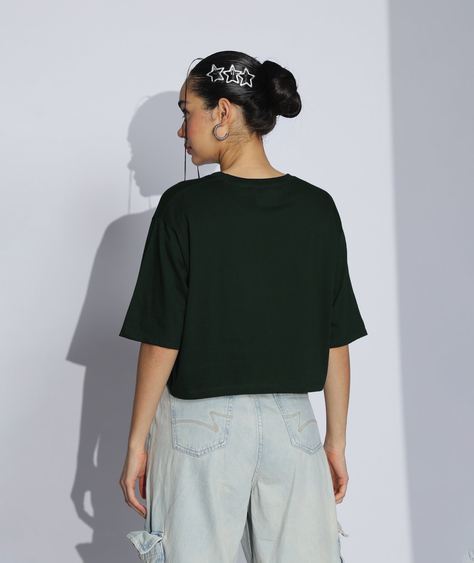 Womens Printed Crop Top