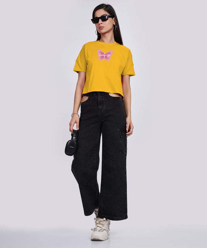 Womens Printed Half Sleeve T-shirt