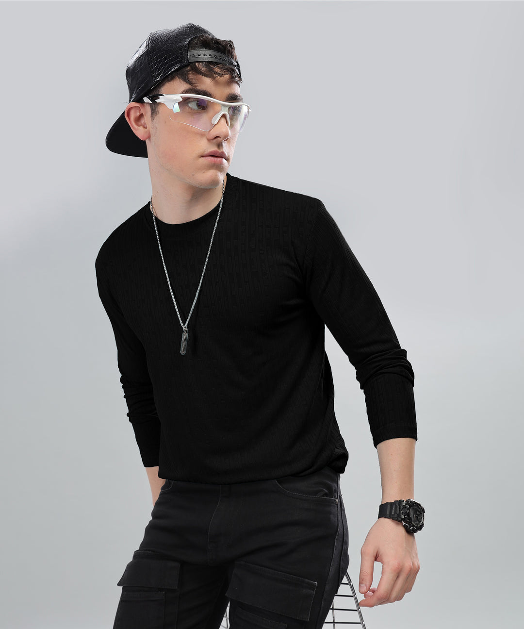 Men's Full Sleeve Polycotton T-Shirt