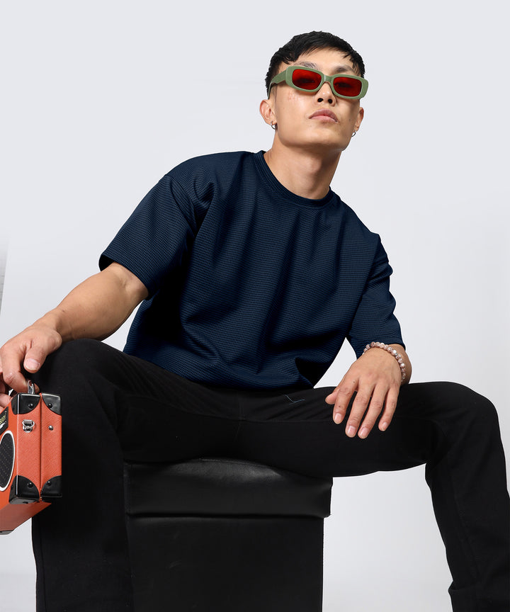 Men's Oversized Navy T-Shirt
