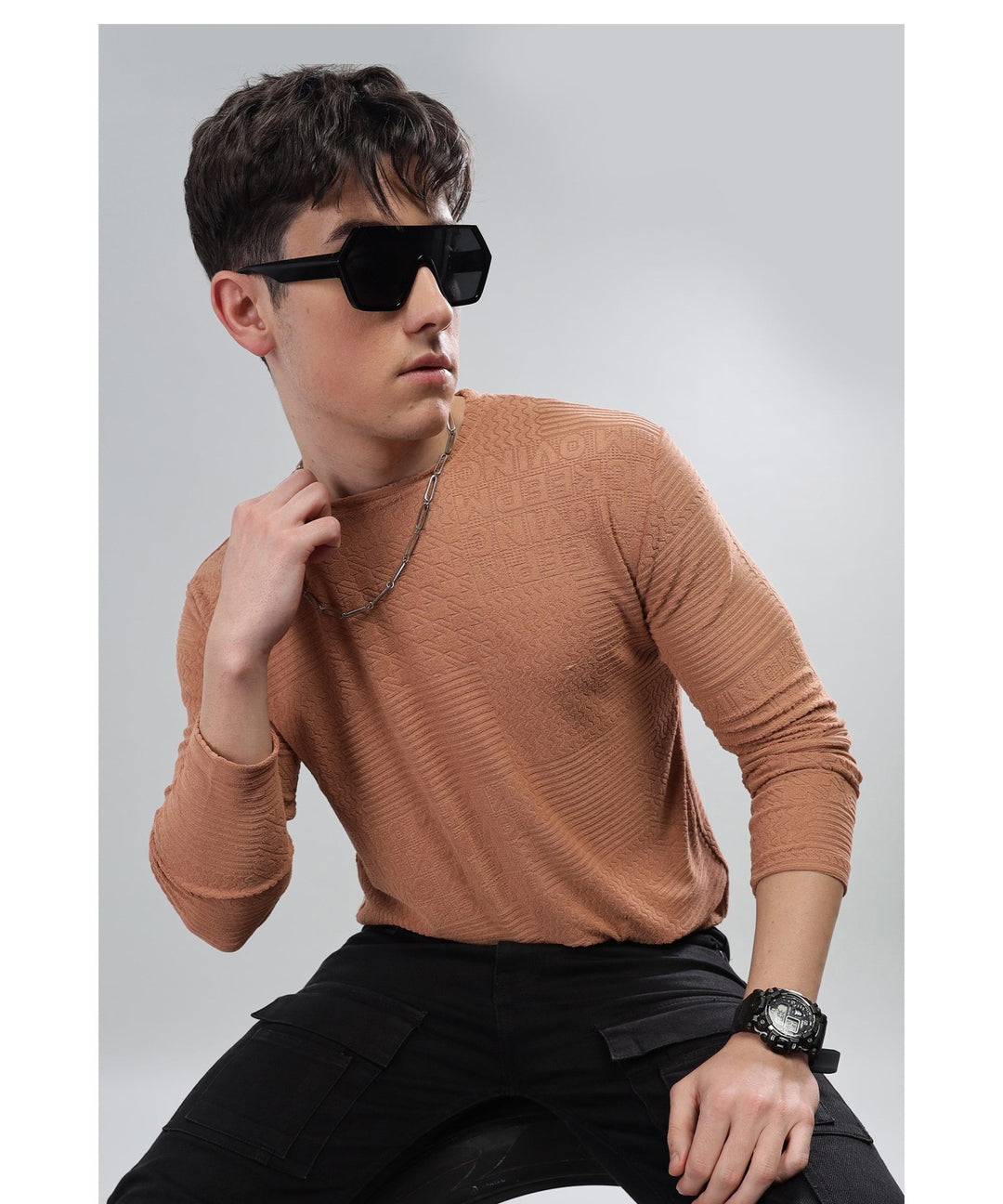Men's Full Sleeve Polycotton T-Shirt