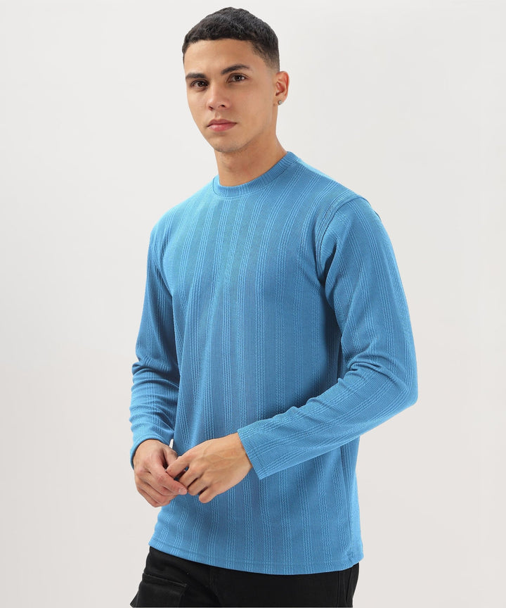 Men's Solid Full Sleeve Regular Fit T-Shirt