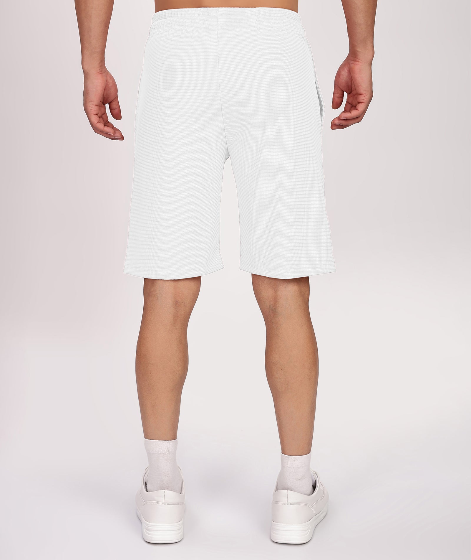 Men's Tshirt & Shorts Set - White