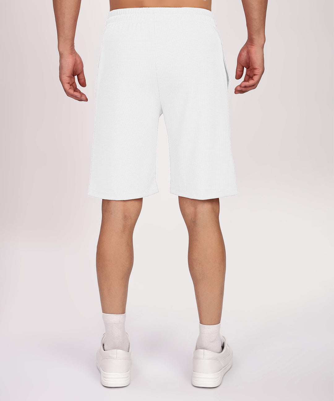 Men's Tshirt & Shorts Set - White