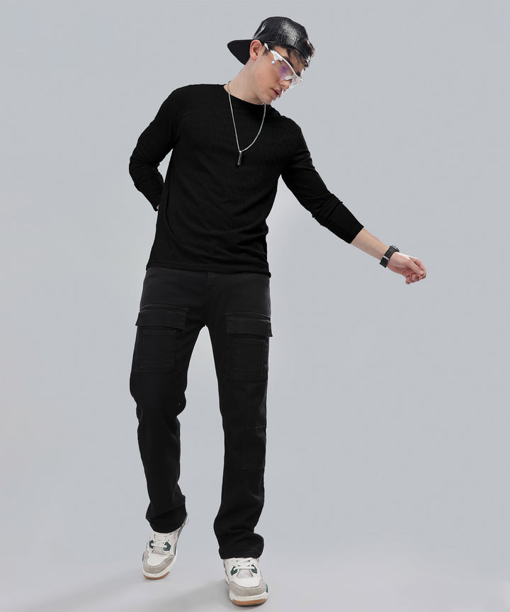 Men's Full Sleeve Polycotton T-Shirt