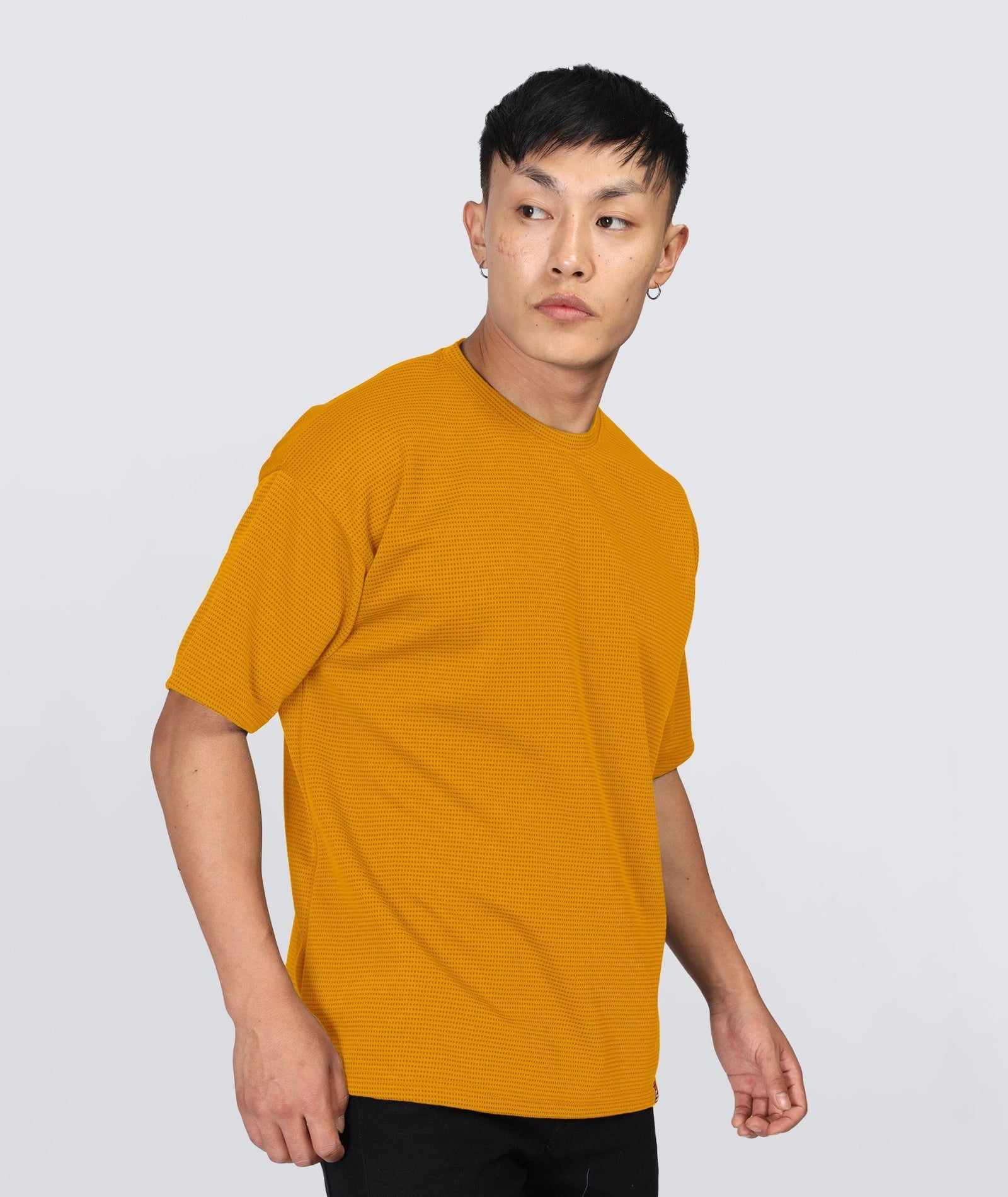 Men's Oversized Dotted Drop Shoulder T-Shirt