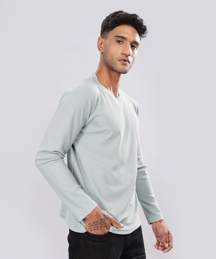 Men’s Regular Fit Polyblend Long Sleeve T-Shirt