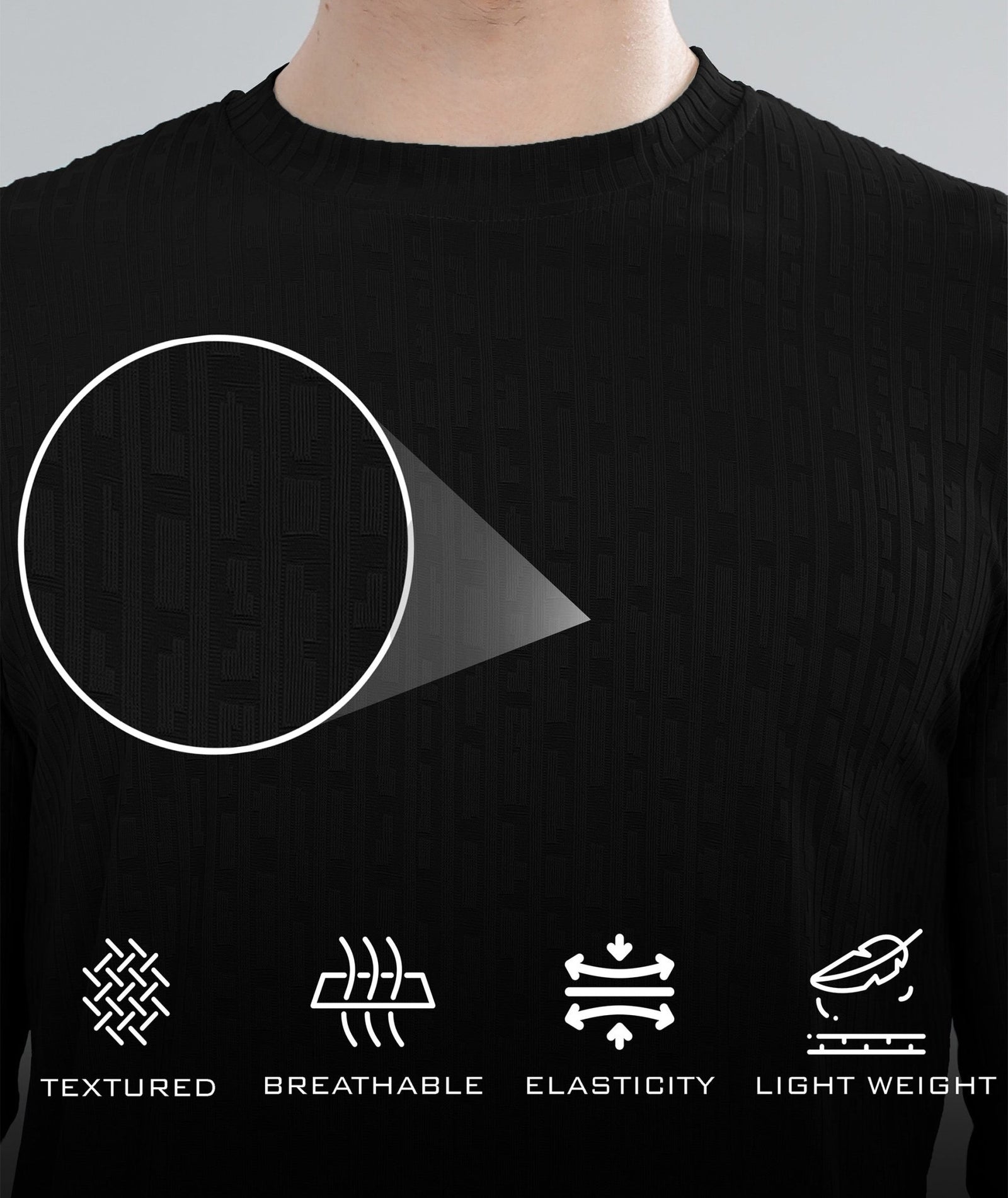 Men's Full Sleeve Polycotton T-Shirt