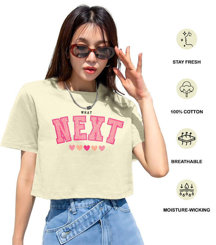 Womens Printed Crop Top