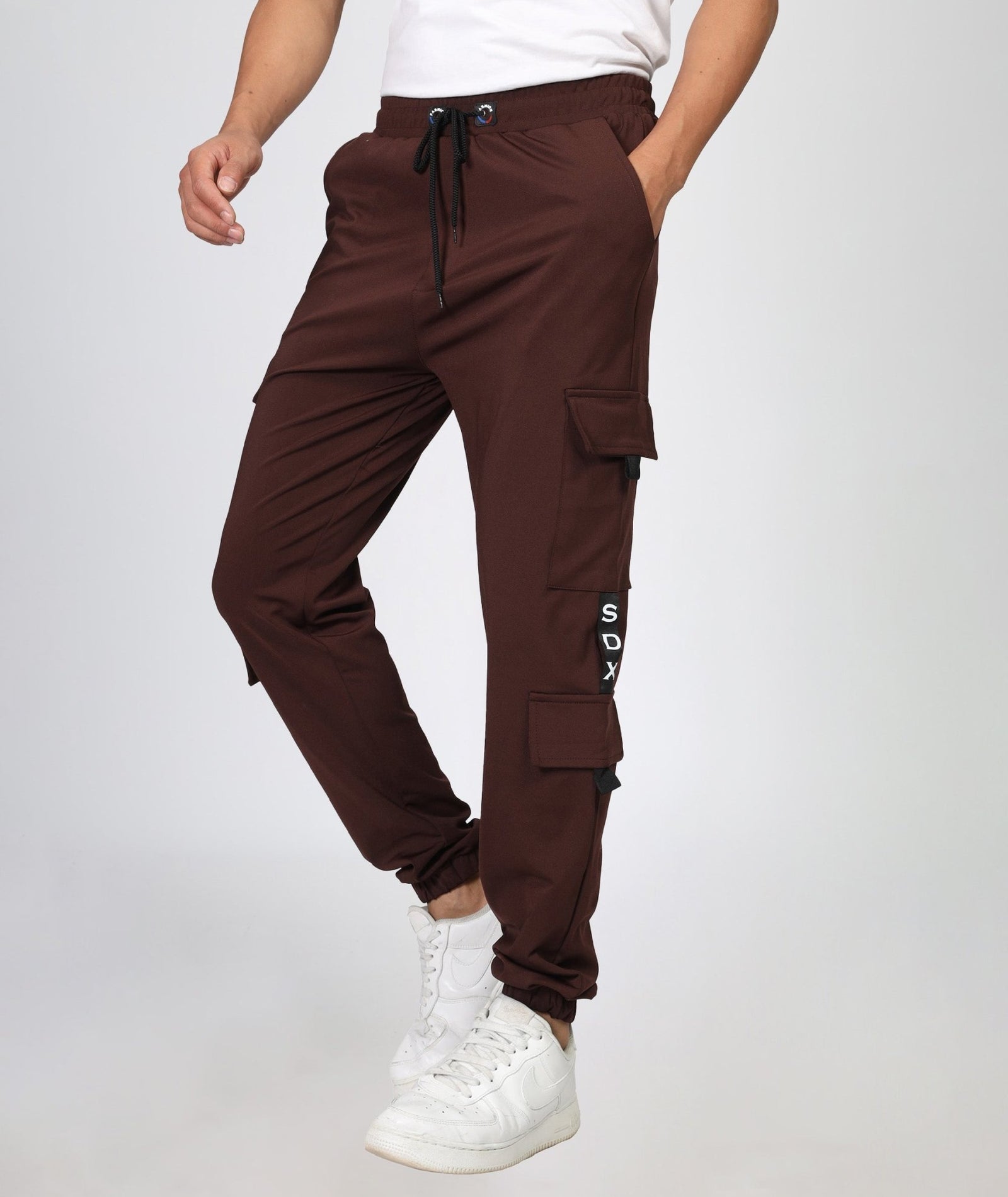 Mens Regular Fit Cargo Trackpants