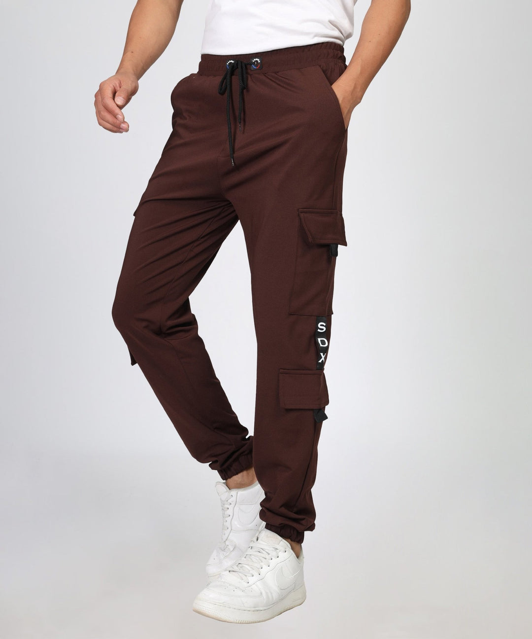 Mens Regular Fit Cargo Trackpants