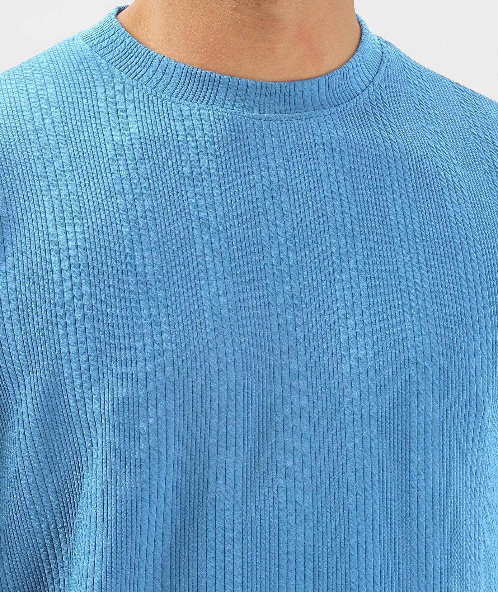 Men's Solid Full Sleeve Regular Fit T-Shirt