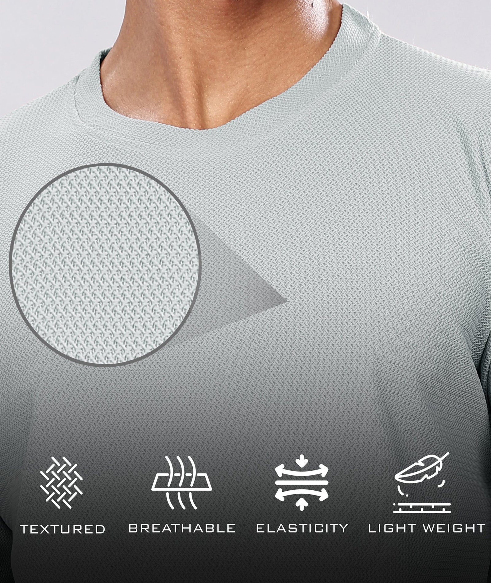 Men’s Regular Fit Polyblend Long Sleeve T-Shirt