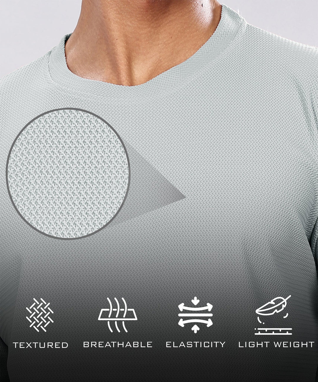 Men’s Regular Fit Polyblend Long Sleeve T-Shirt