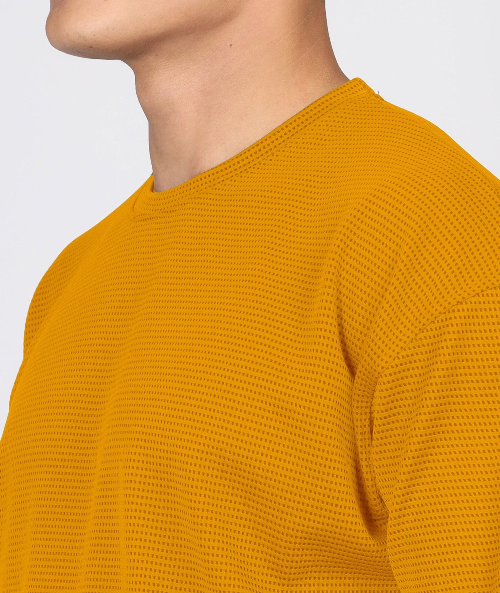 Men's Oversized Dotted Drop Shoulder T-Shirt