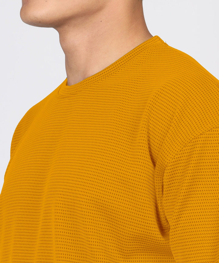 Men's Oversized Dotted Drop Shoulder T-Shirt