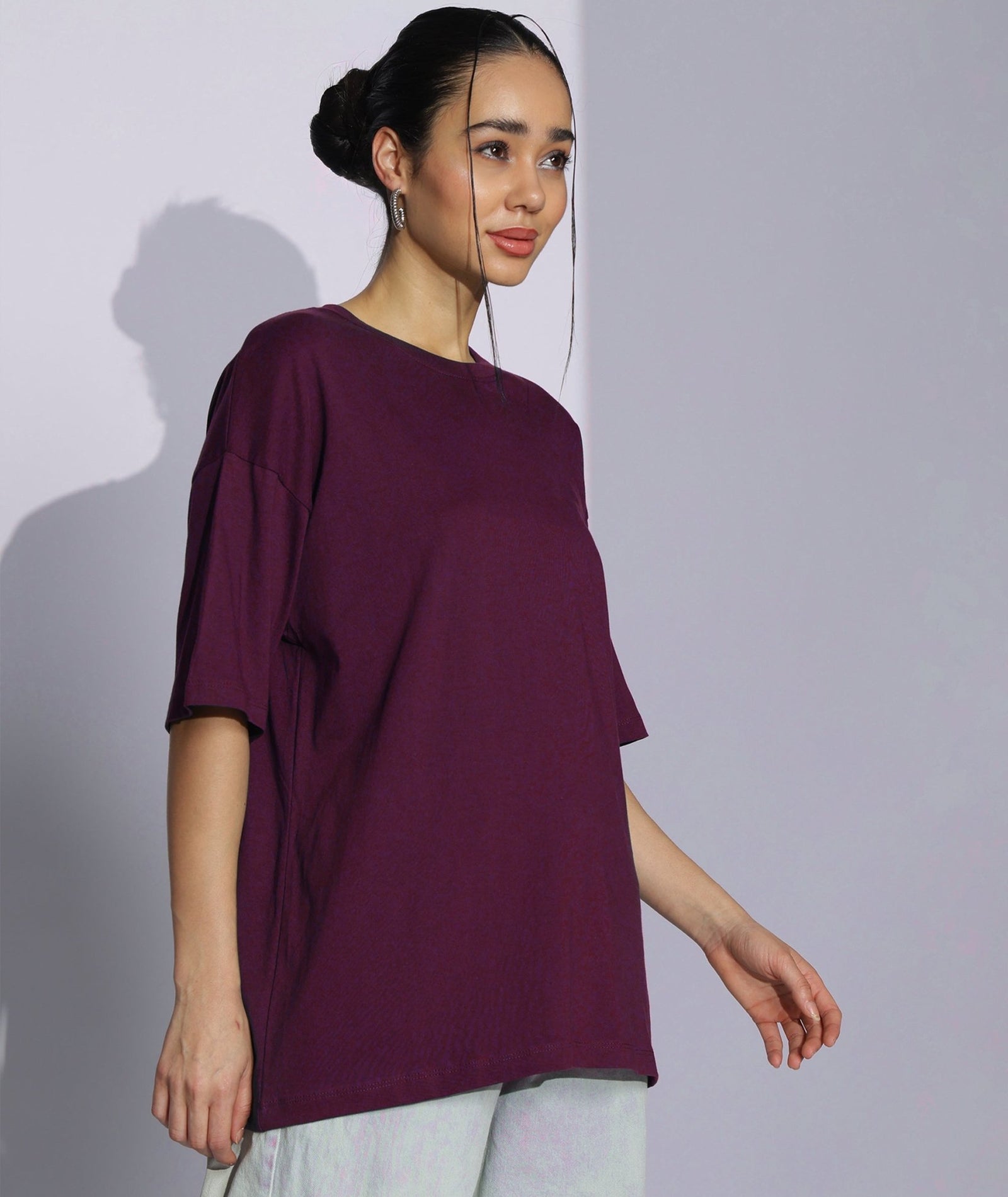 Womens Super Oversized Tshirt | Maroon