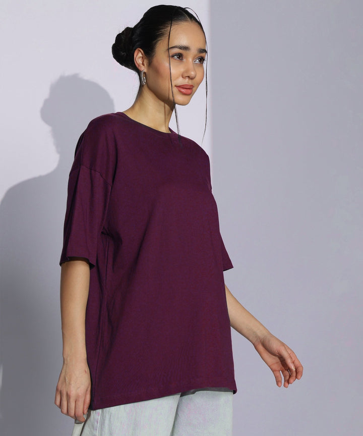 Womens Super Oversized Tshirt | Maroon