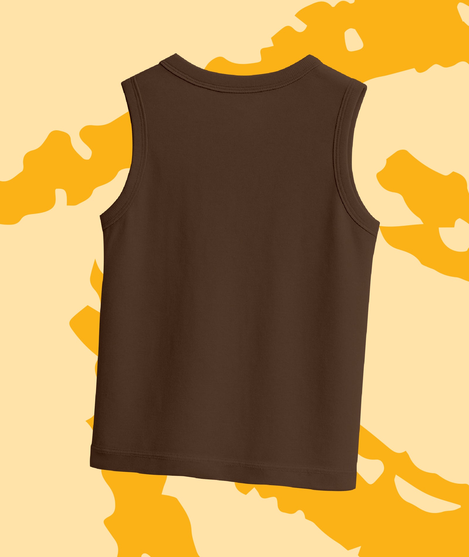 Brown Mens Relaxed Fit Tshirt
