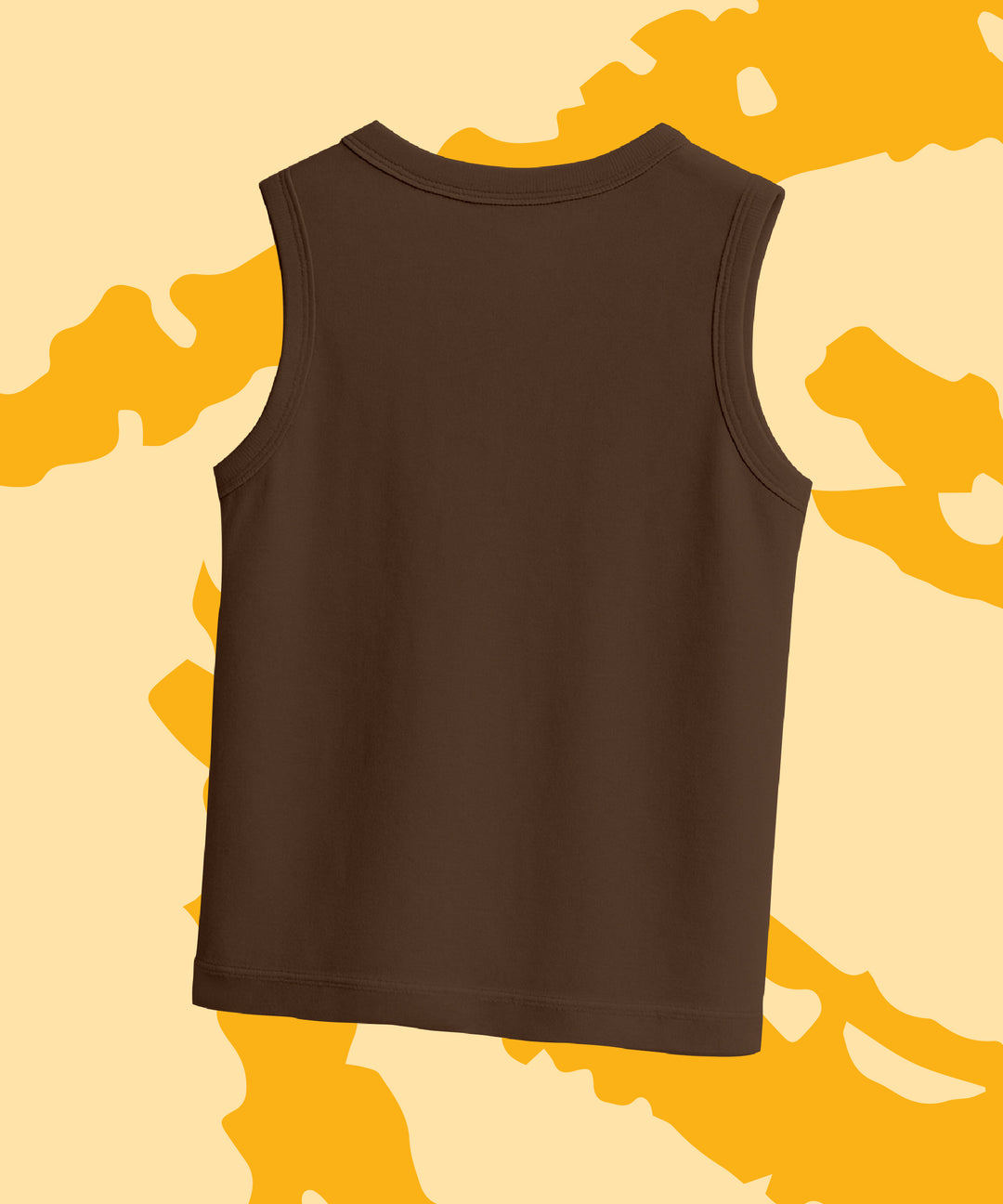 Brown Mens Relaxed Fit Tshirt