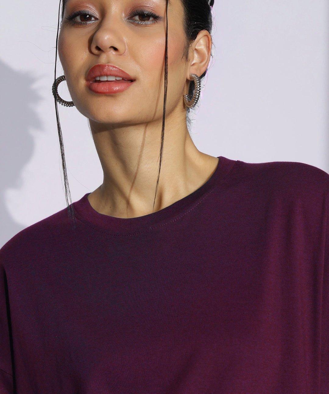 Womens Super Oversized Tshirt | Maroon