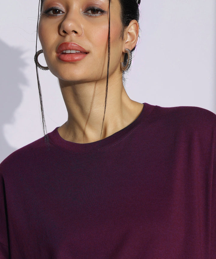 Womens Super Oversized Tshirt | Maroon