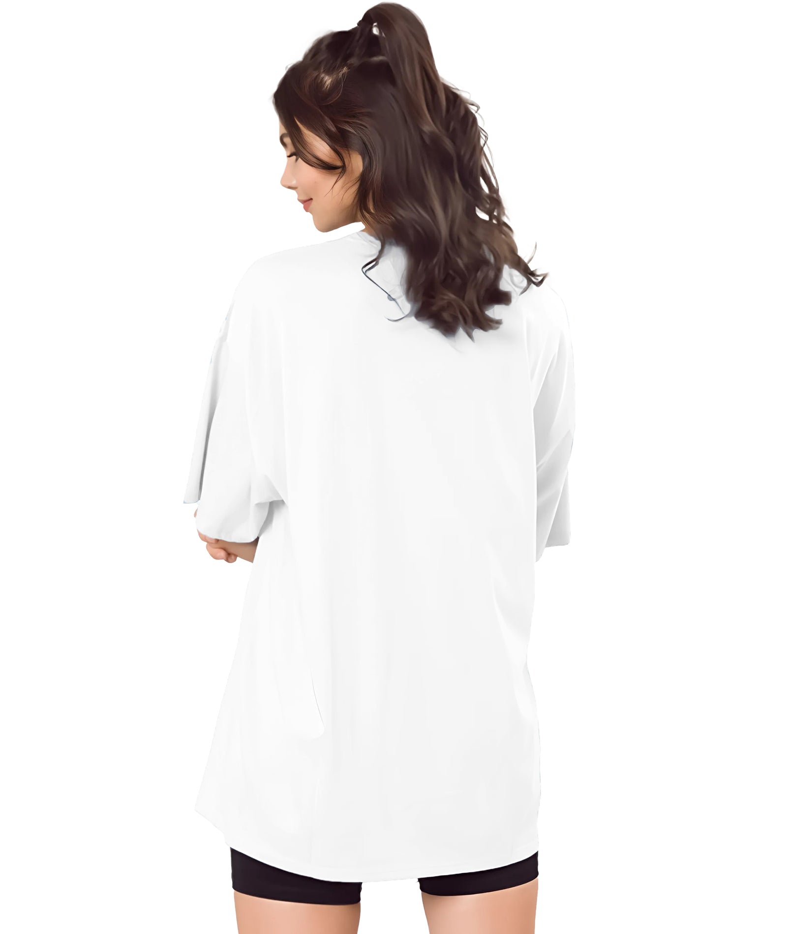 White Womens Oversized Tshirt