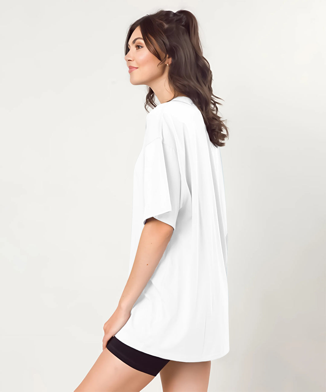 White Womens Oversized Tshirt