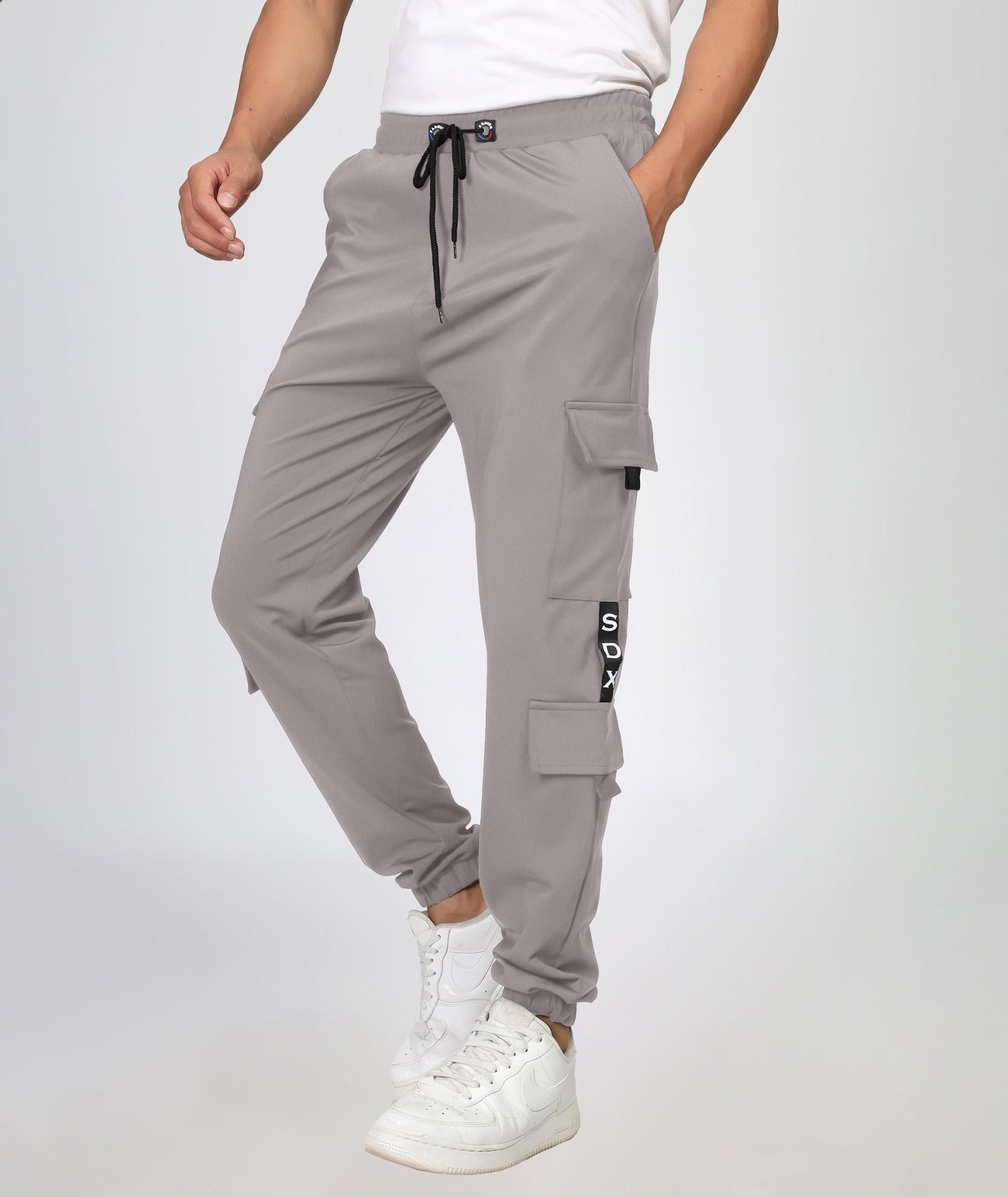 Mens Regular Fit Cargo Trackpants