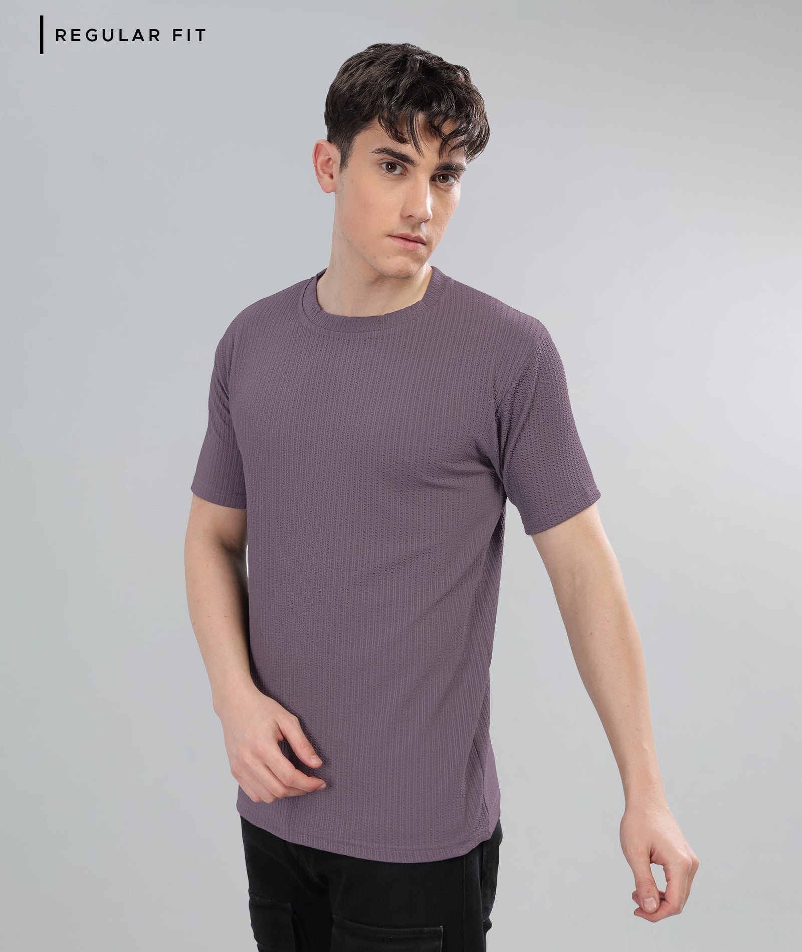 Men's Poly cotton Half Sleeve Solid T-Shirt