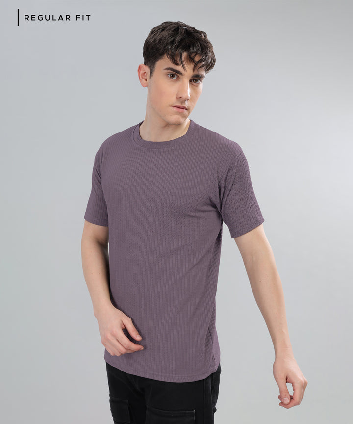 Men's Poly cotton Half Sleeve Solid T-Shirt