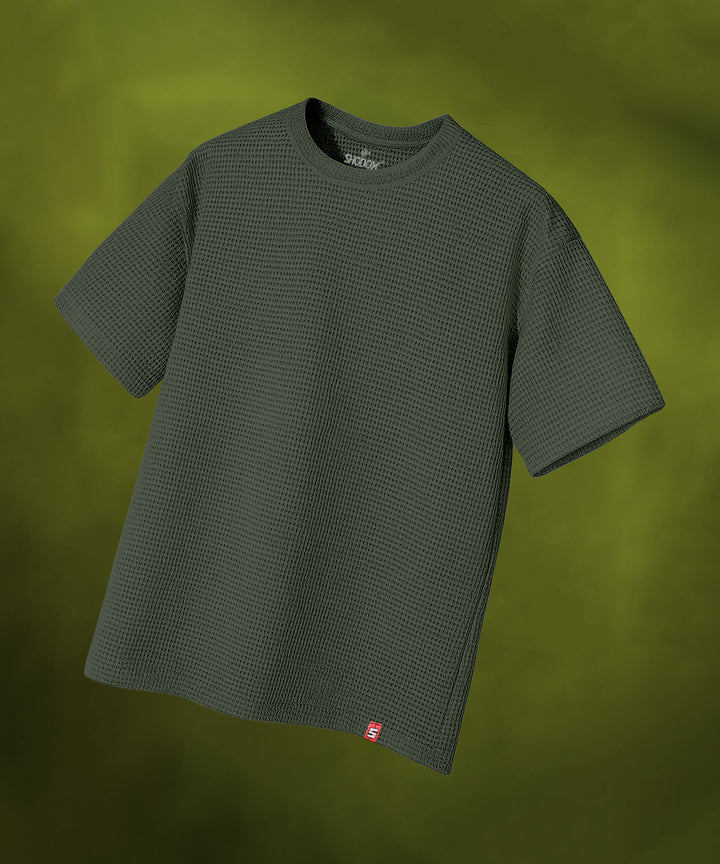 Men's Oversized Olive Green T-Shirt