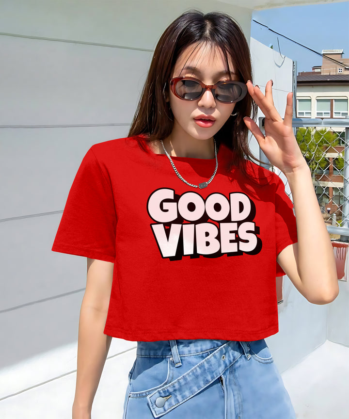 Womens Printed Crop Top