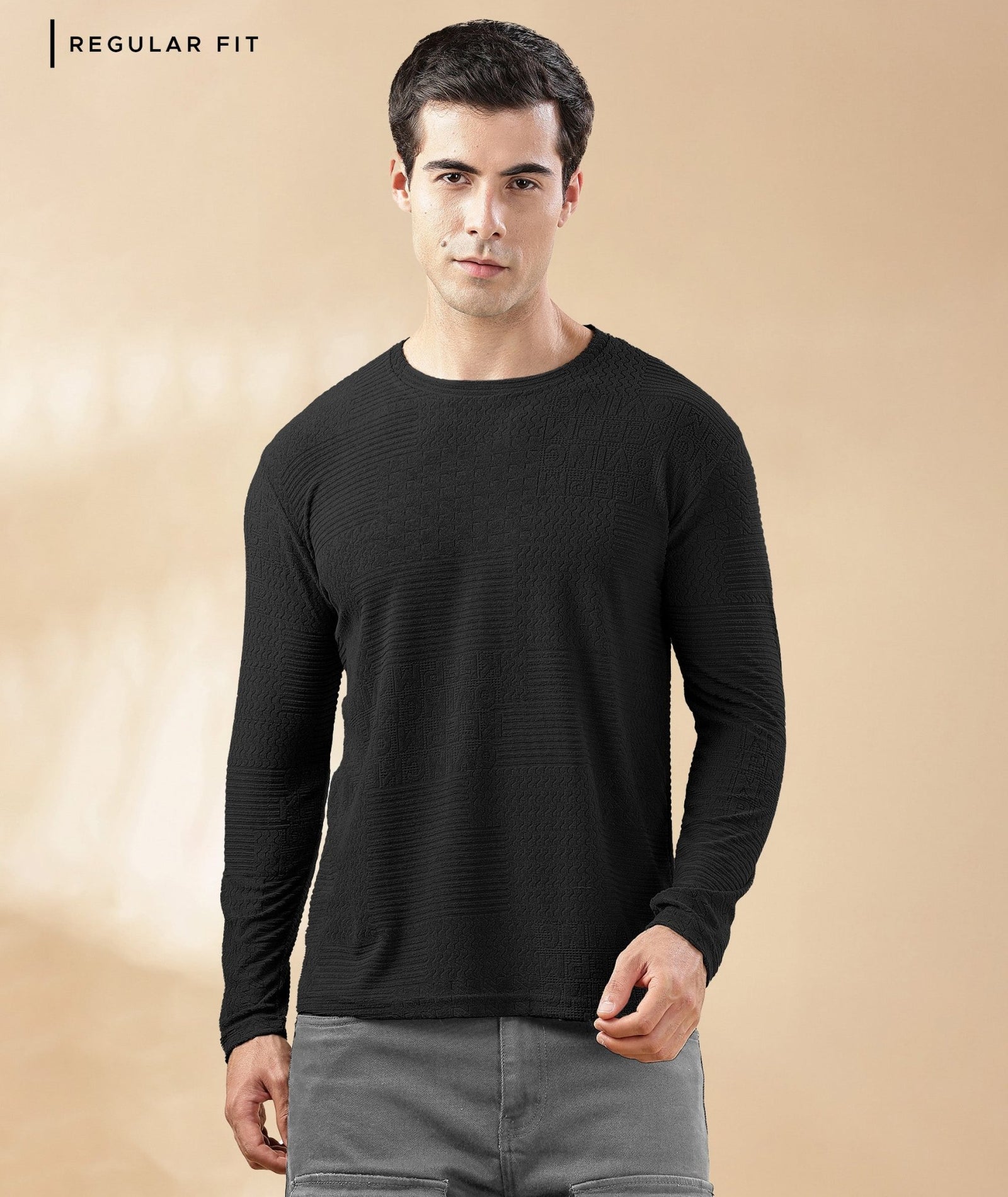 Men's Full Sleeve Polycotton T-Shirt
