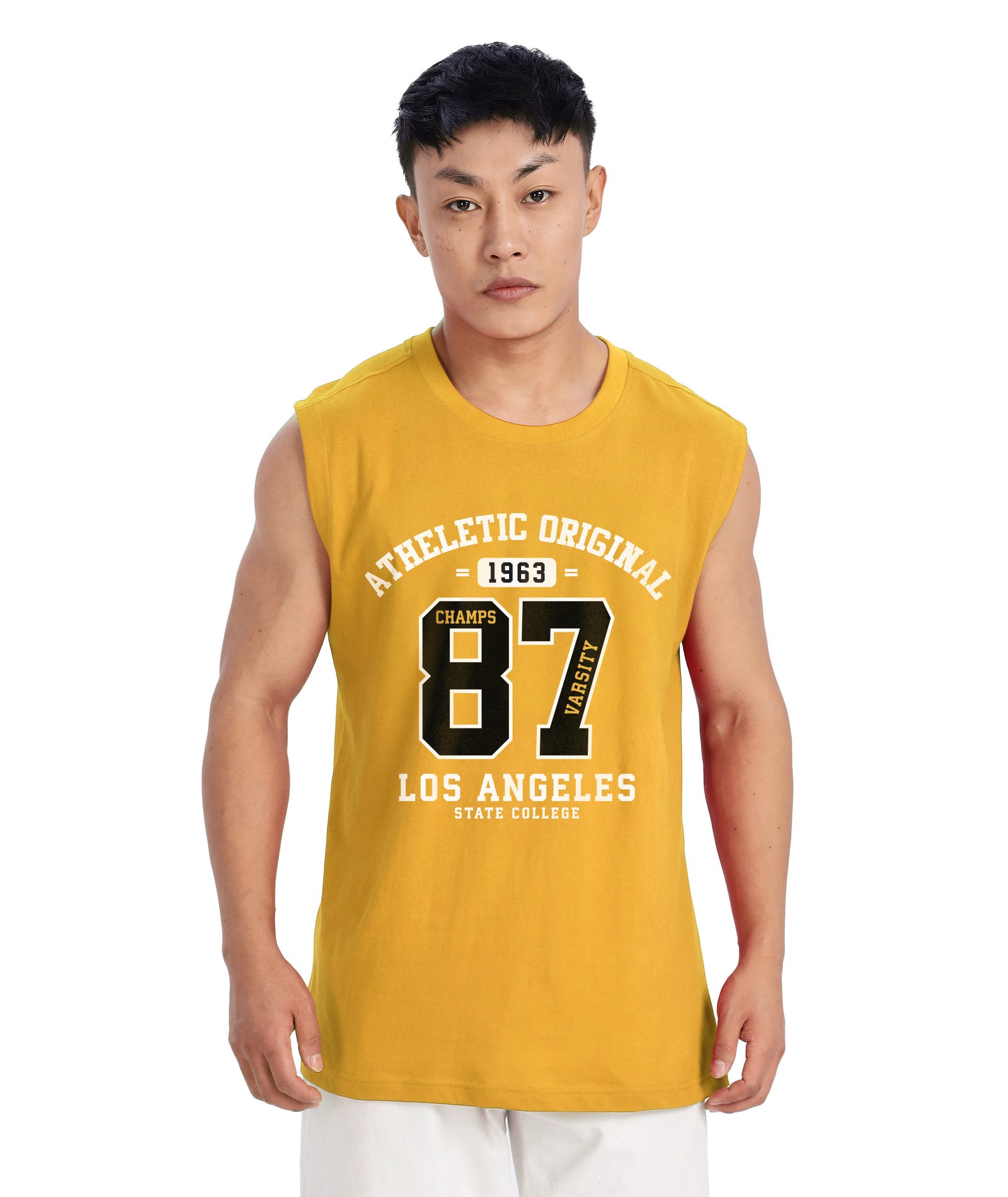 Yellow Mens Relaxed Fit Tshirt