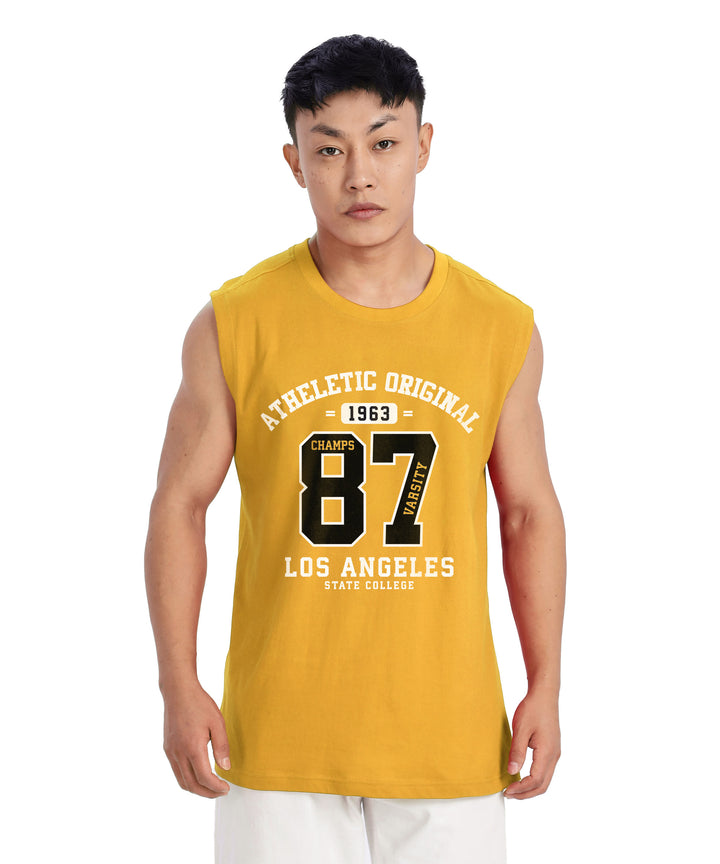 Yellow Mens Relaxed Fit Tshirt