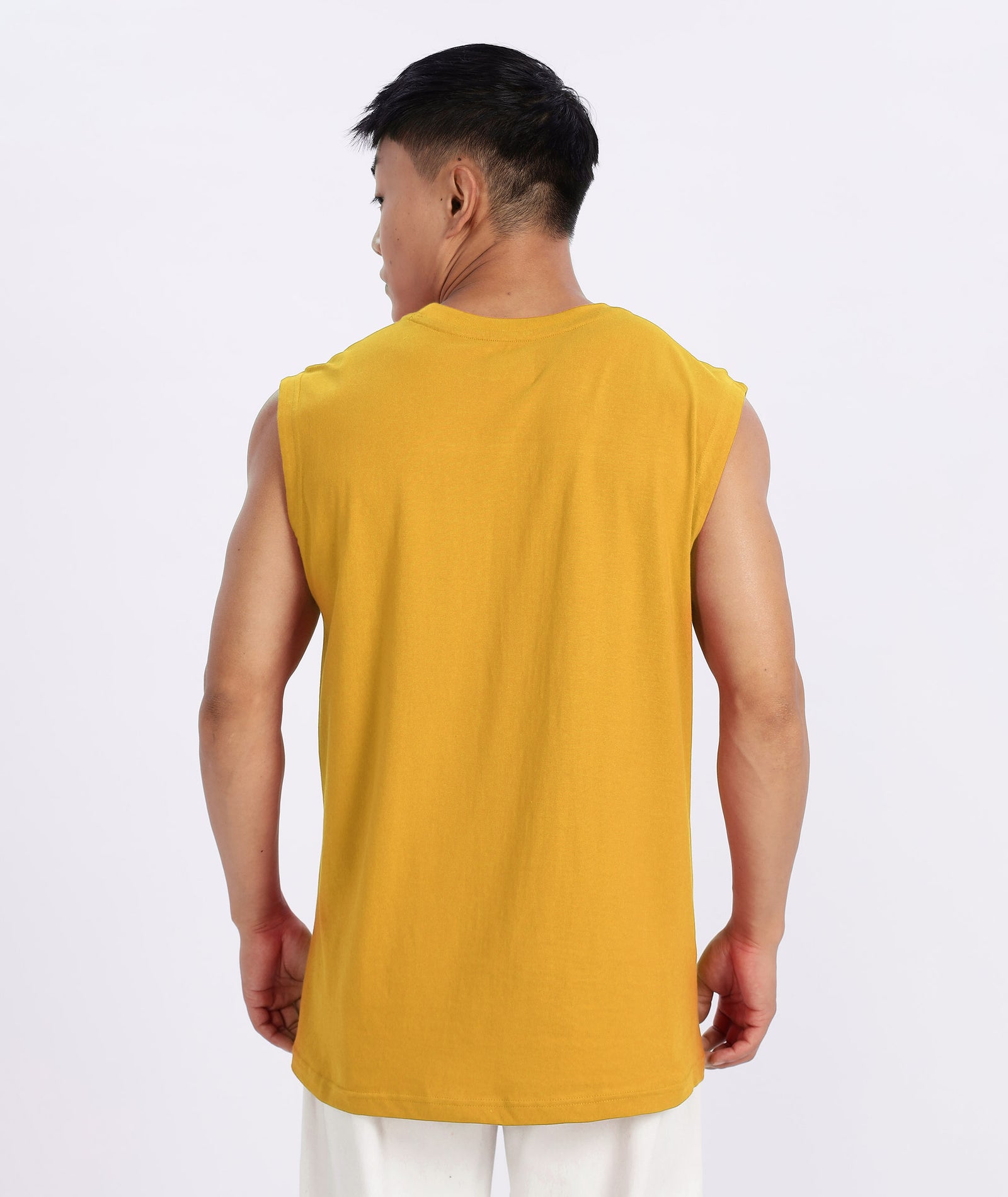 Yellow Mens Relaxed Fit Tshirt