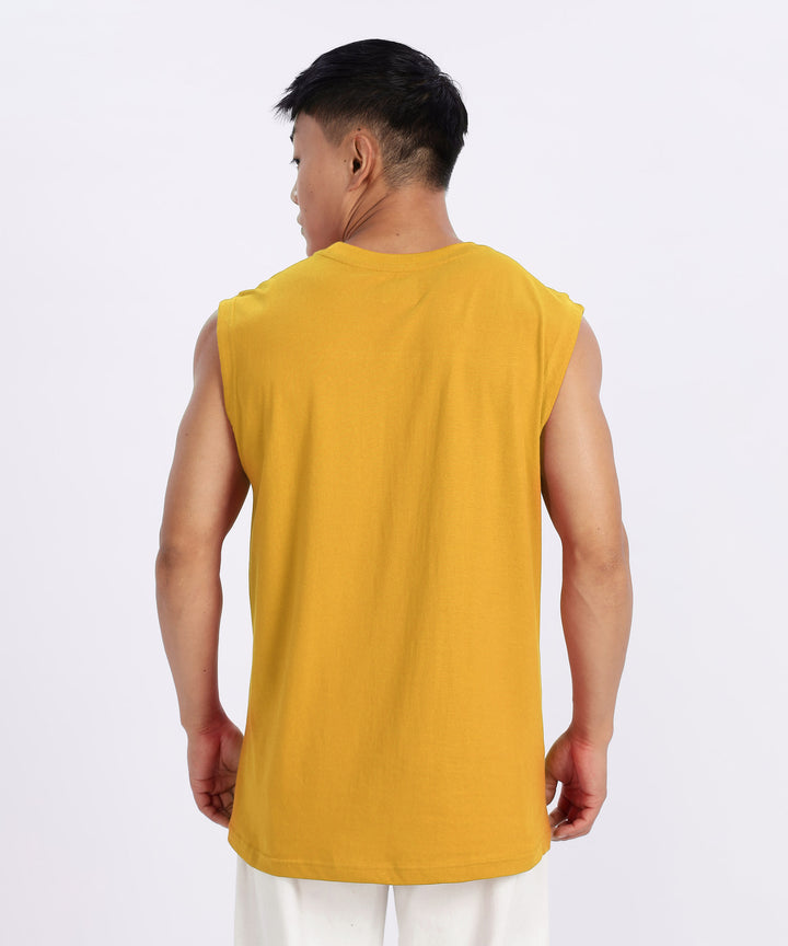Yellow Mens Relaxed Fit Tshirt