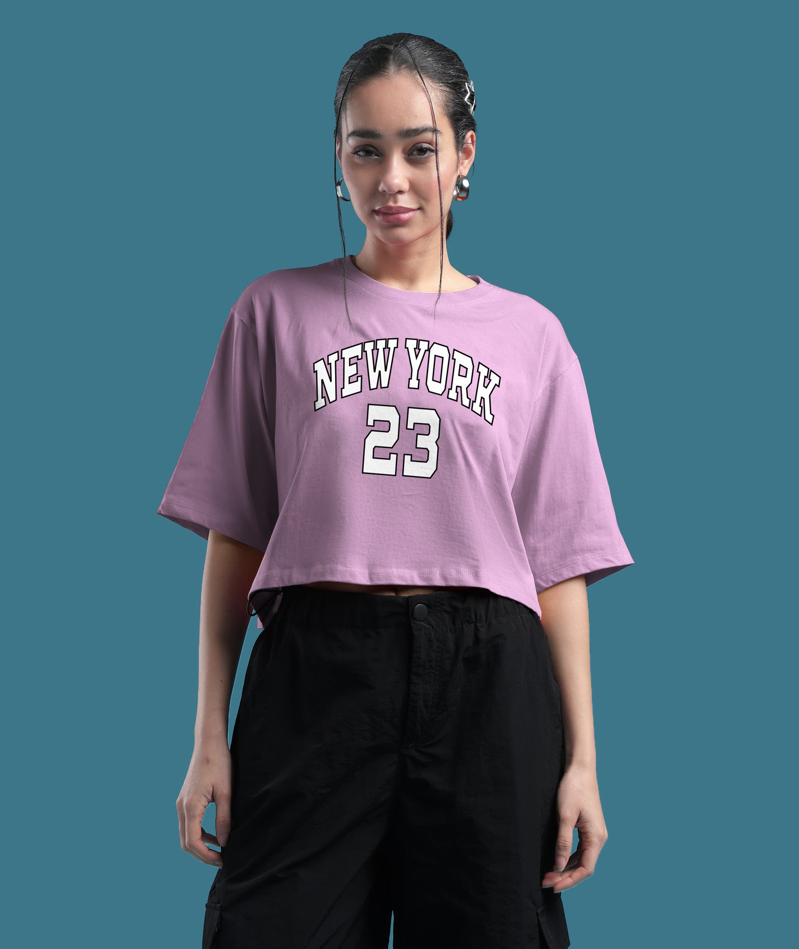 Womens Printed Crop Top