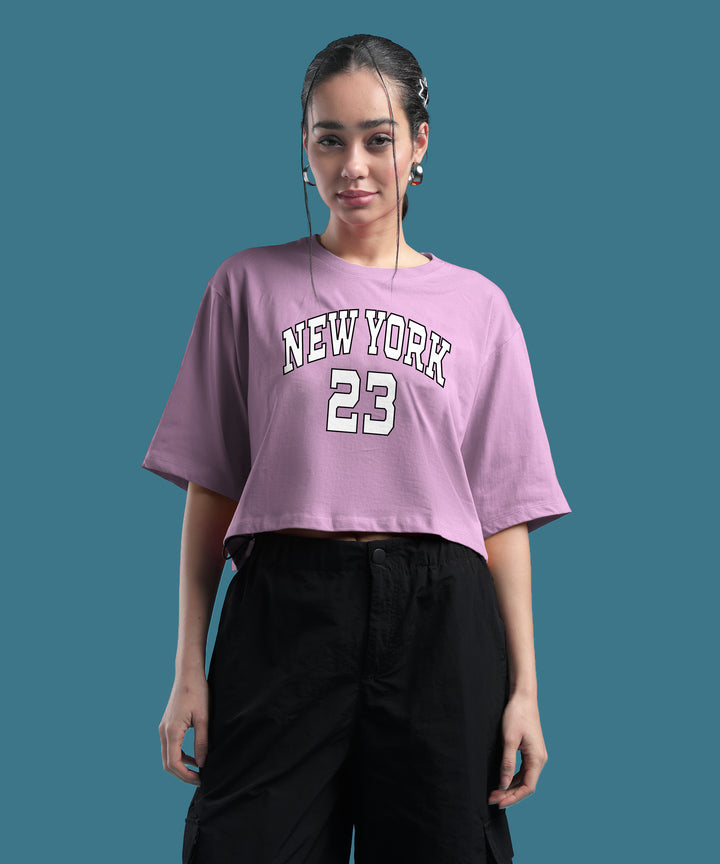 Womens Printed Crop Top