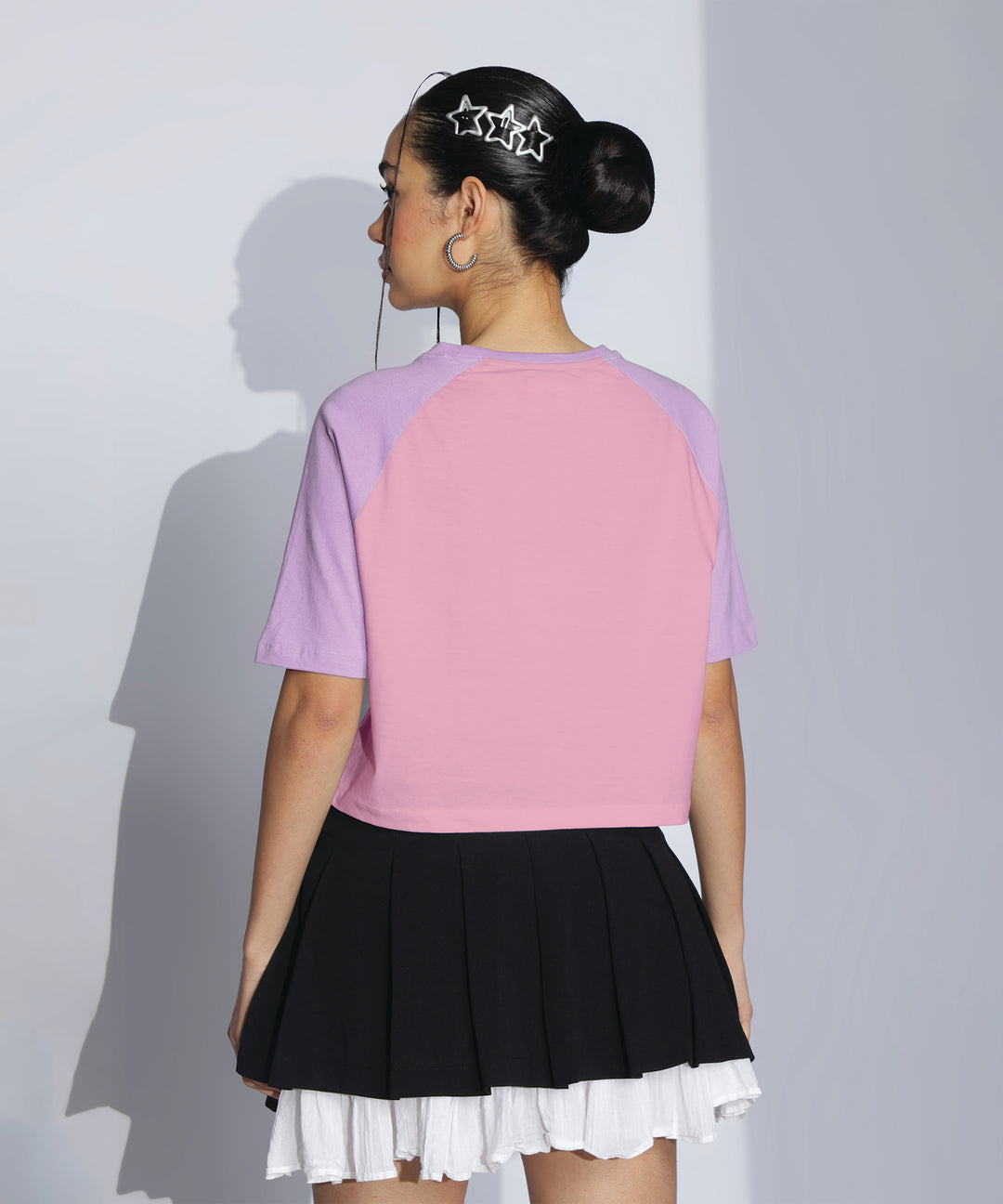 Womens Crop Top with Raglan Sleeve