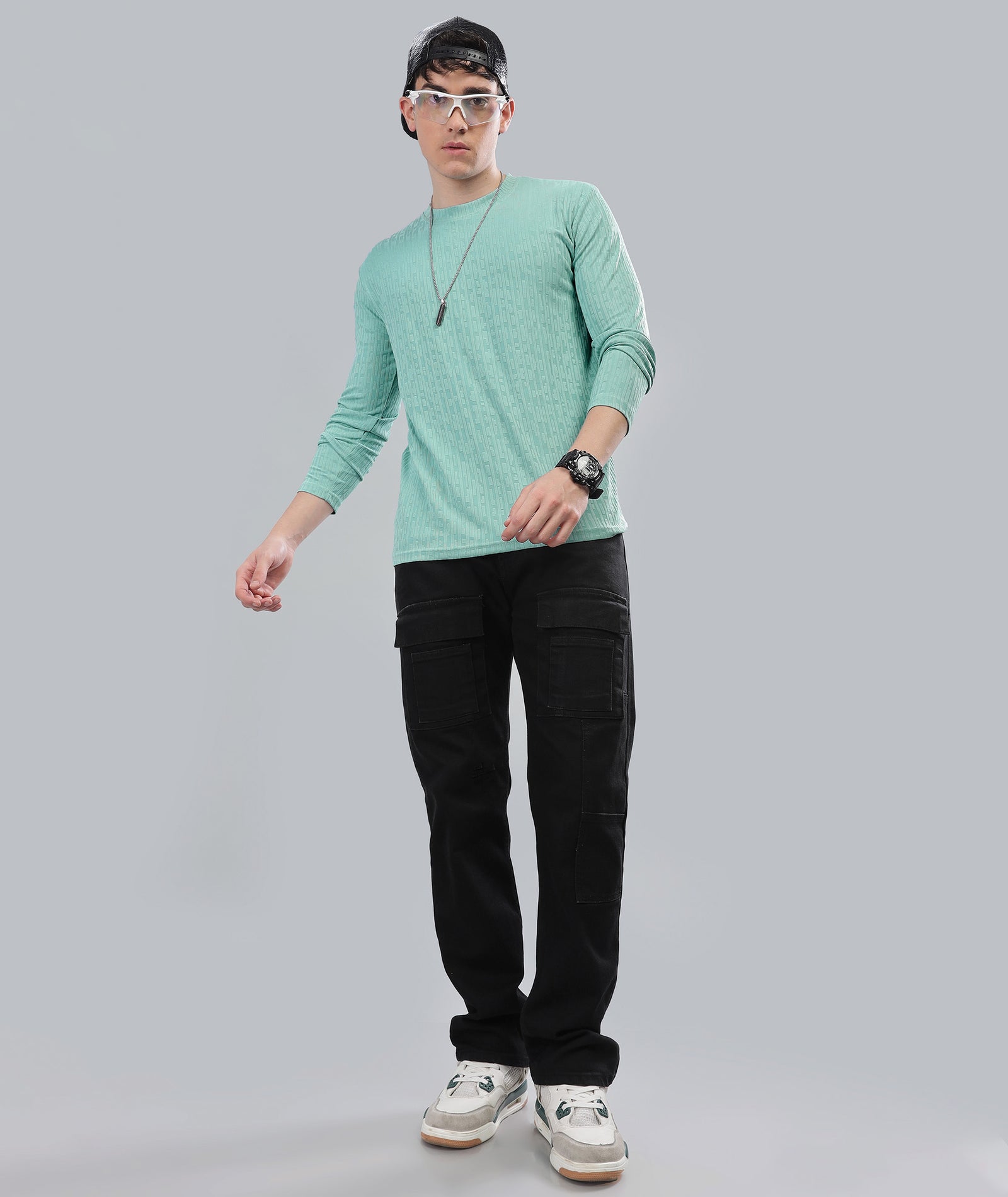 Men's Full Sleeve Polycotton T-Shirt