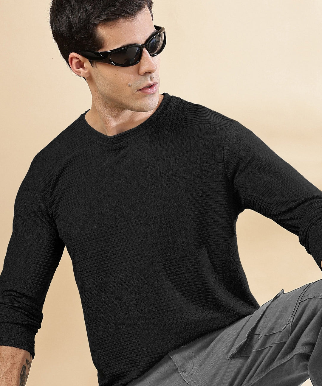 Men's Full Sleeve Polycotton T-Shirt