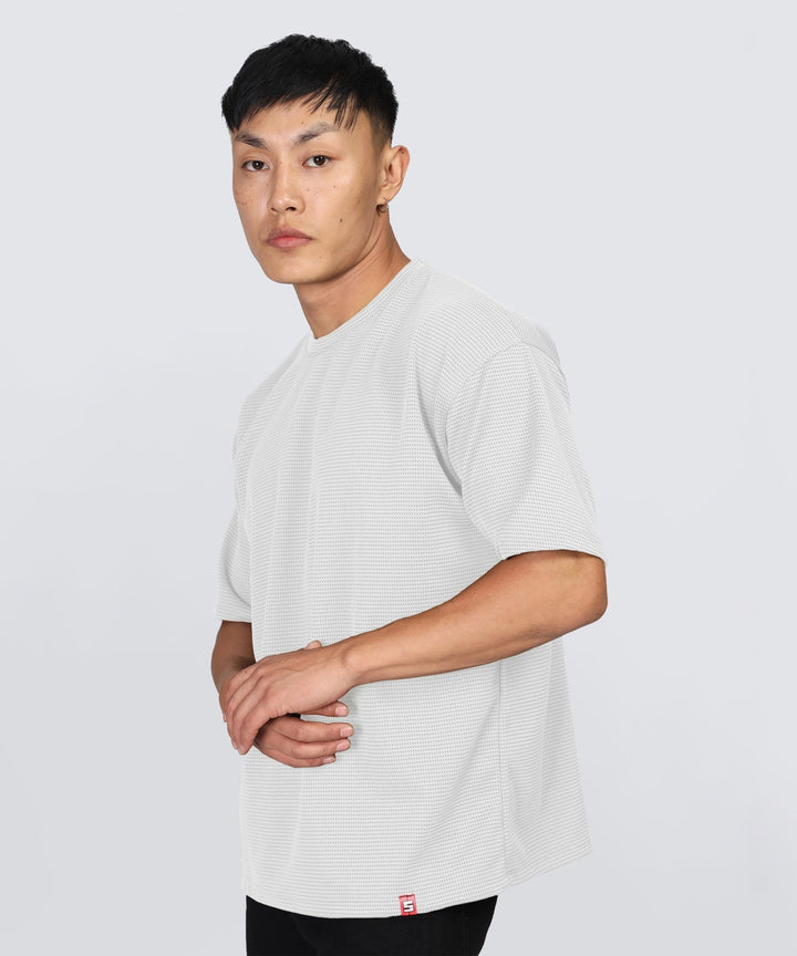 Men's Oversized Dotted Drop Shoulder T-Shirt