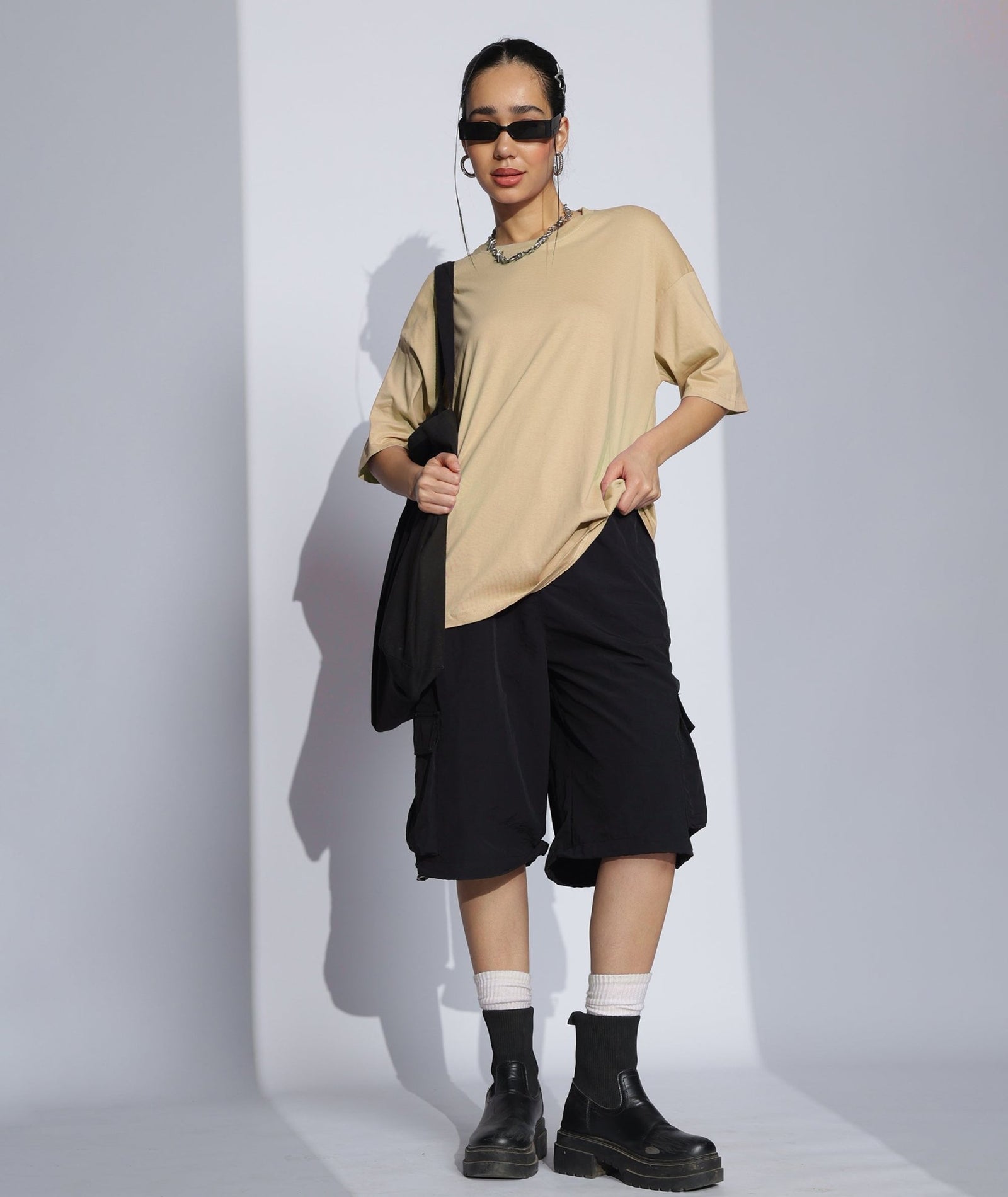 Womens Super Oversized Tshirt | Cream